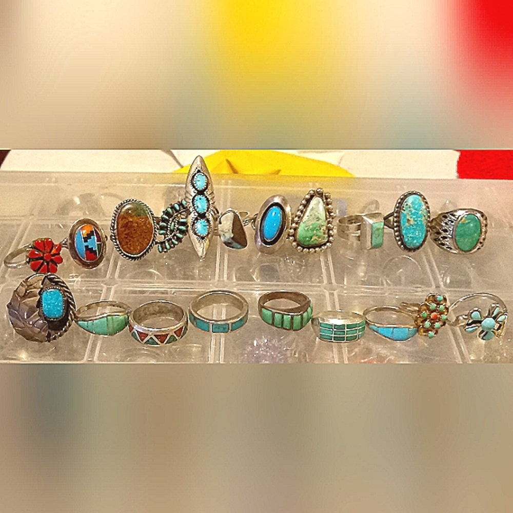 Turquoise 925 ring - Picture 4 of 6